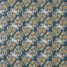 Printed Half Panama SVARA Prussian Blue / Linen